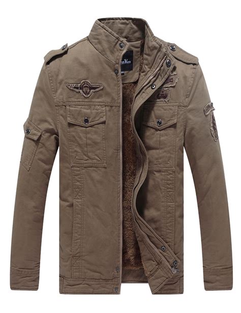 Mens Military Style Winter Jacket