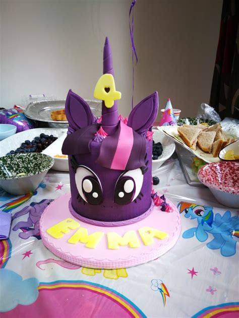 Twilight Sparkle Birthday Cake Sparkle Birthday My Little Pony Cake