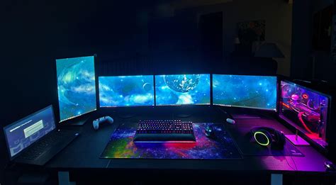 Finally Added Dual Gaming Monitors To My Work Play Setup In My