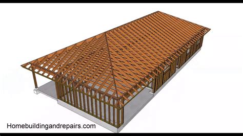 Hip Roof Design And Building Basics Conventional Framing Youtube