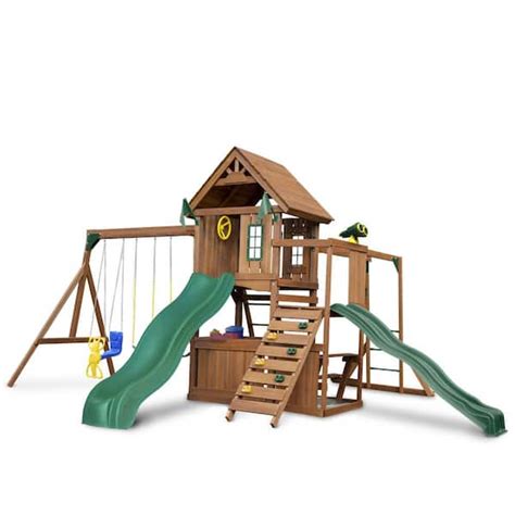 Swing N Slide Playsets Super Knightsbridge Complete Wooden Outdoor