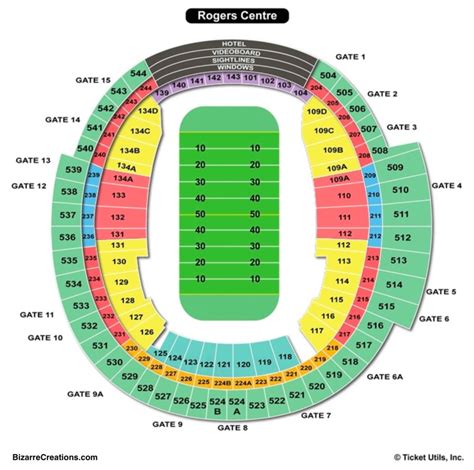 Rogers Centre Interactive Seating Chart Concert Cabinets Matttroy