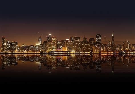2388x1668 Resolution San Francisco Night City Panorama 2388x1668