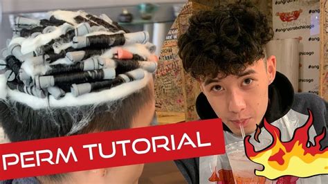 How To Get Curly Hair Men Perm Tutorial Youtube