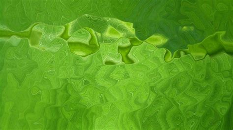An Abstract Green Background With Wavy Lines And Drops Of Water On The