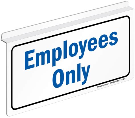 Employees Only Signs, Employees Visitors Signs, SKU: S-4711