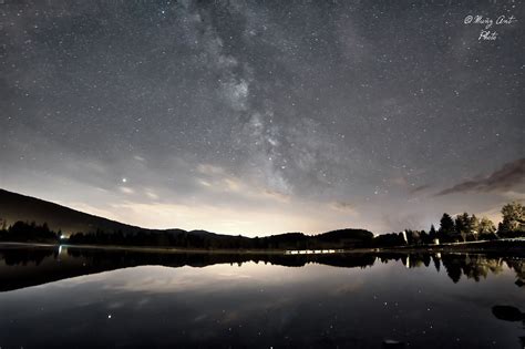 The Milky Way Voie Lactée Sur Le Lac Des Rousses Merci Au