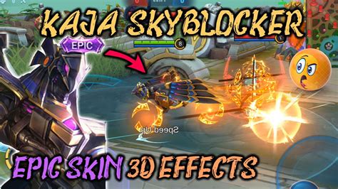 Kaja Skyblocker【epic】 Skin Gameplay Mysterious Hawk Mobile Legends Youtube