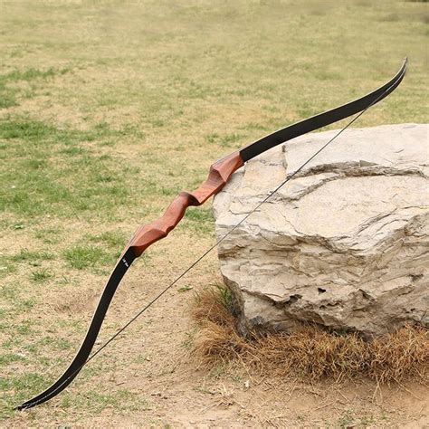 China Traditional Recurve Takedown Bow 30lbs Wooden Mongolia Long Bow