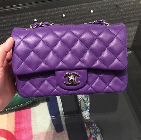 Chanel Purple Flap Fancy Bags Purple Bags Chanel Bag Girl Boss