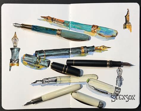 12 Artists And How They Use Fountain Pens Goulet Pens Blog Travel Art