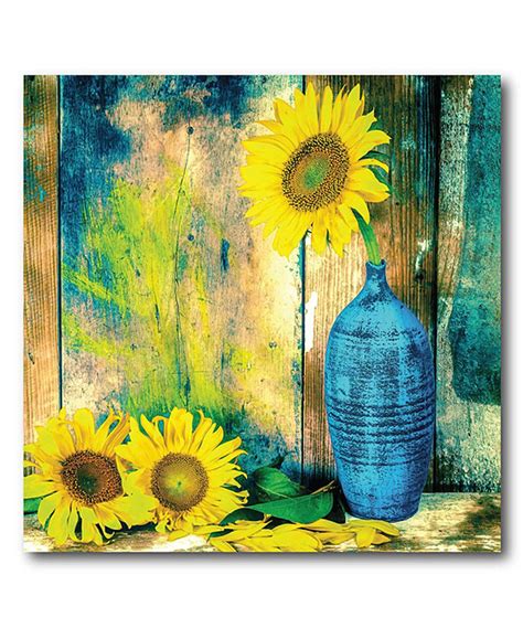 Love This Sunflowers Wrapped Canvas By Courtside Market On Zulily