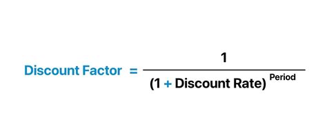 Discount Factor Dcf Formula Calculator