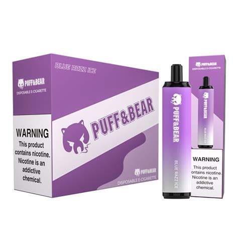 Puff And Bear Big Bang 3500 Puffs Disposable Vape Device Blue Razz Ice