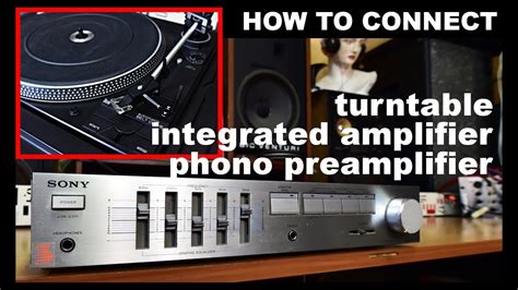 How To Connect Turntable To Phono Preamplifier Amplifier Connection