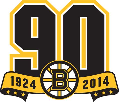Boston Bruins Logo Anniversary Logo National Hockey League Nhl
