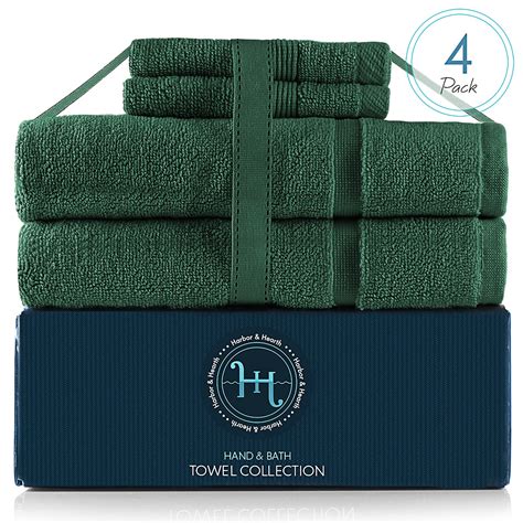 Hearth And Harbor 985 And 600 Gsm Towel Collection 100 Cotton Luxury Se