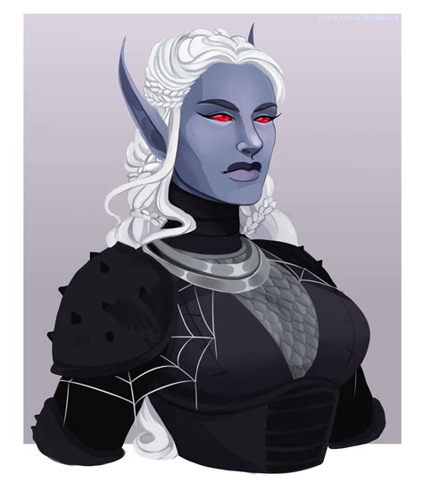 Oc Art Drew My Drow Life Cleric In A Current 5e Campaign Im In