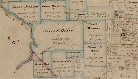 Map Of Grimes County 1858 Bullock Texas State History Museum State