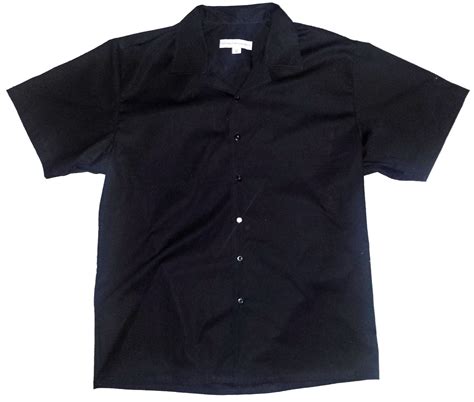 Classic Black Retro Bowling Shirt Textilbestickungen