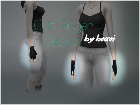The Sims Resource Cut Finger Gloves By Beccai • Sims 4 Downloads