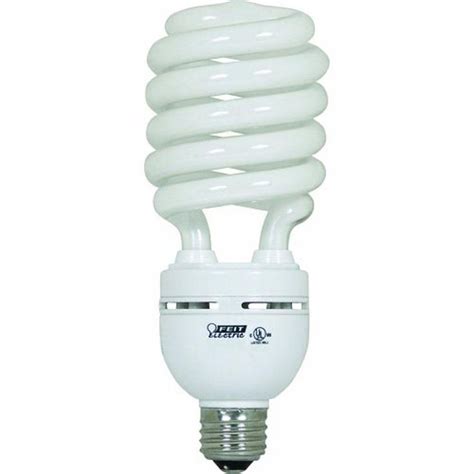 An Energy Saving Light Bulb On A White Background