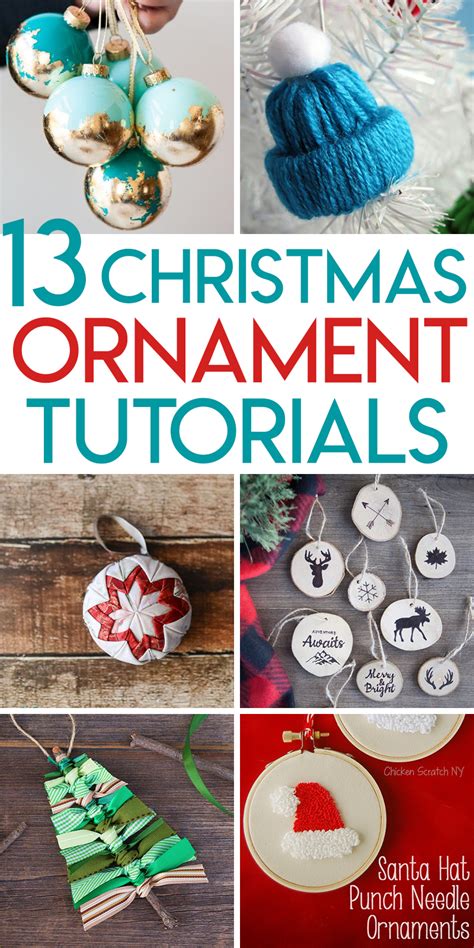 13 Diy Christmas Ornament Tutorials Random Acts Of Crafts