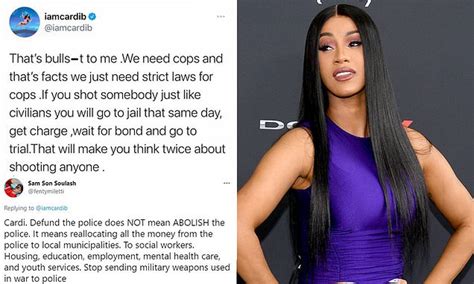 Cardi B Deletes Tweet Saying We Need Cops And That S Facts After Being Slammed Online