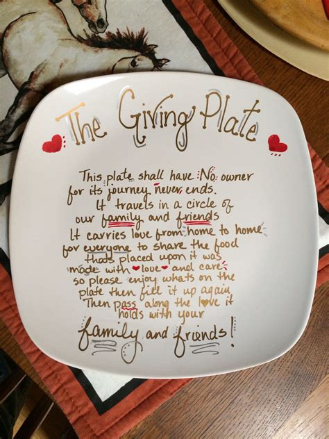Homemade birthday gift ideas for sister in law. The Giving Plate. Bring this dish as a guest to a dinner ...