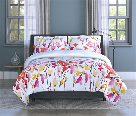 Lovely Floral Watercolor Comforter Set Id