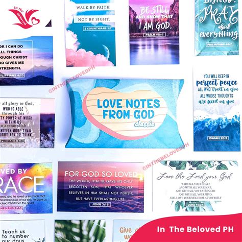 Love Notes From God Classic Bible Verse Card Pack Shopee Philippines