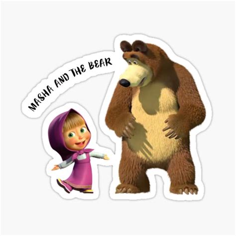 Masha And The Bear Stickers Redbubble