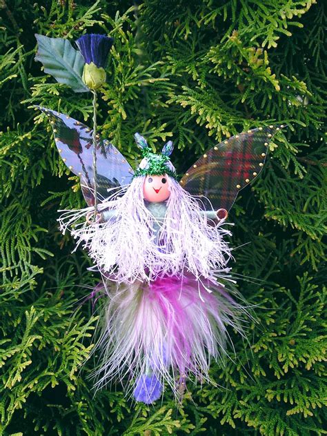 The Scottish Fairy With Tartan Wings A Kilty Tutu Thistle Tiara And