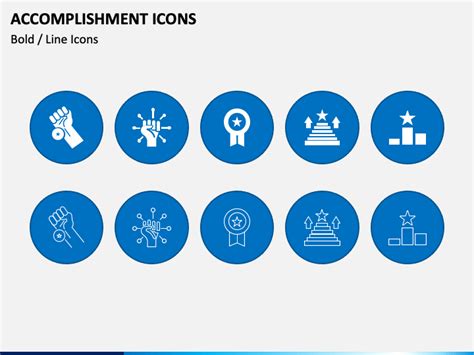Accomplishment Icons Powerpoint Template Ppt Slides