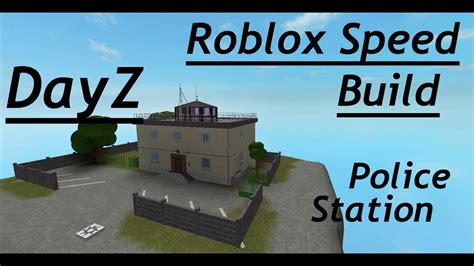 Roblox Studio Speed Build Police Station Part 2 Dayz Youtube