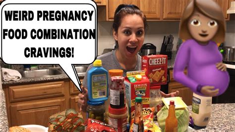 Trying Weird Pregnancy Food Combination Cravings From Friends