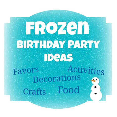 Frozen Party Ideas Archives Events To Celebrate