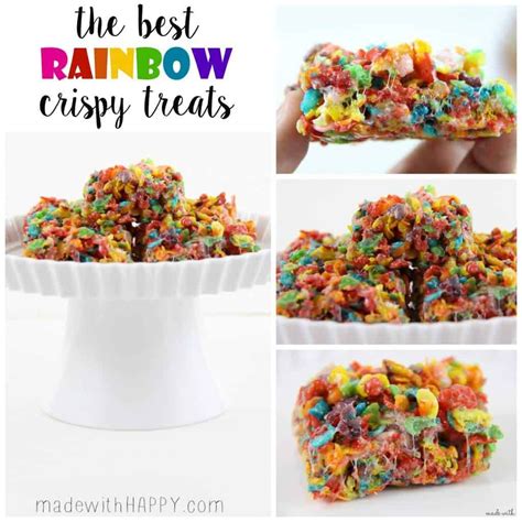 The Best Rainbow Rice Crispy Treats Recipe Crispy Treats Rice