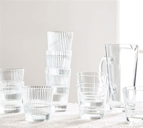 Astoria Stackable Drinking Glasses Pottery Barn