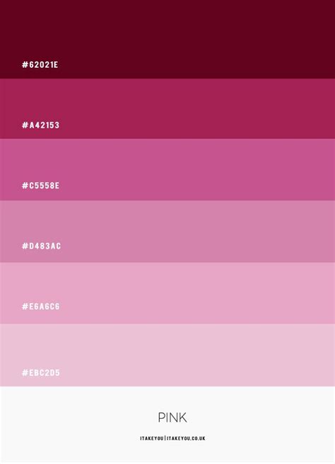 Shades Of Pink Colour Combination Colour Palette 58 In 2021 Color