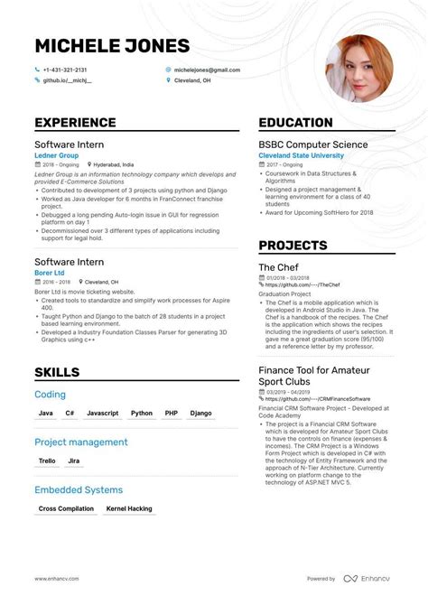 top entry level software engineer resume examples