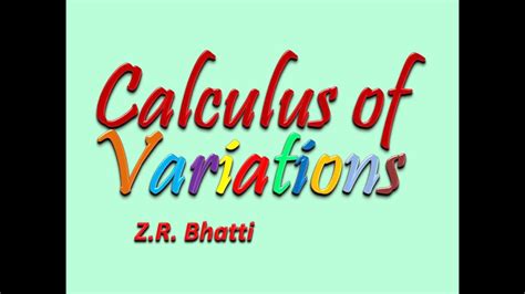 Lec2 Fundamental Theorem Of Calculus Of Variations For Two