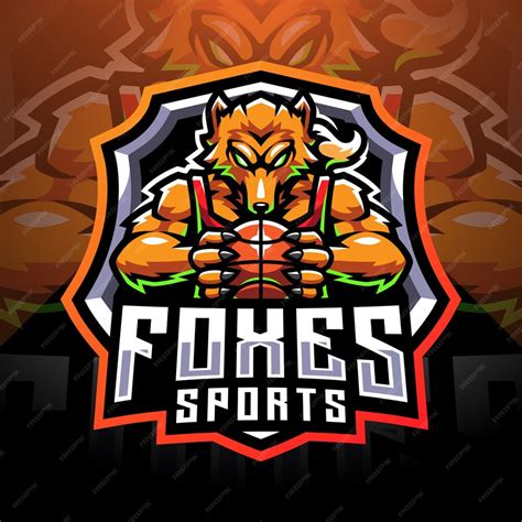 Premium Vector Foxes Sports Mascot Logo Design