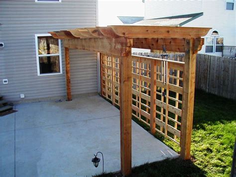 Decorative Pergola With Unique Privacy Fence Archadeck Outdoor Living