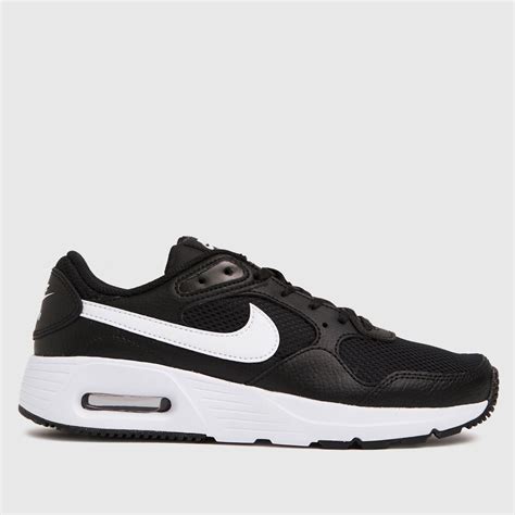 Womens Black And White Nike Air Max Sc Trainers Schuh