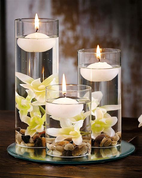 Room Decoration With Flowers And Candles Leafy Garland Taper Candle