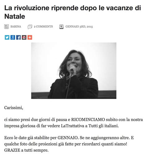 La Rivoluzione Di Sabina Guzzanti Nextquotidiano