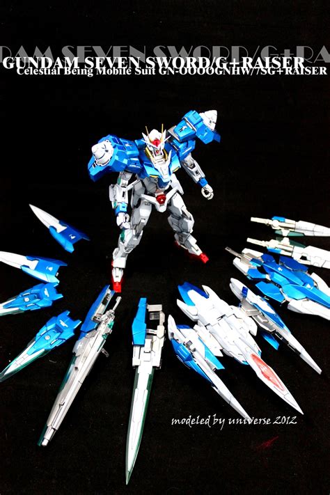Gundam Guy Mg 1100 00 Gundam Seven Swordg Raiser Metallic Painted