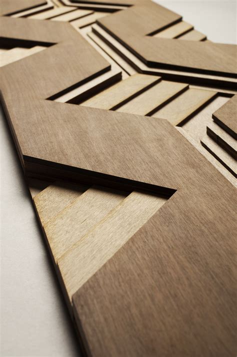 Atelier Anthony Roussel Carved Wood Wall Art Wood Art Wood Wood Birch Wood Geometric