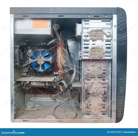 Dust Inside Of A Broken Computer Stock Photo Image Of Engineering